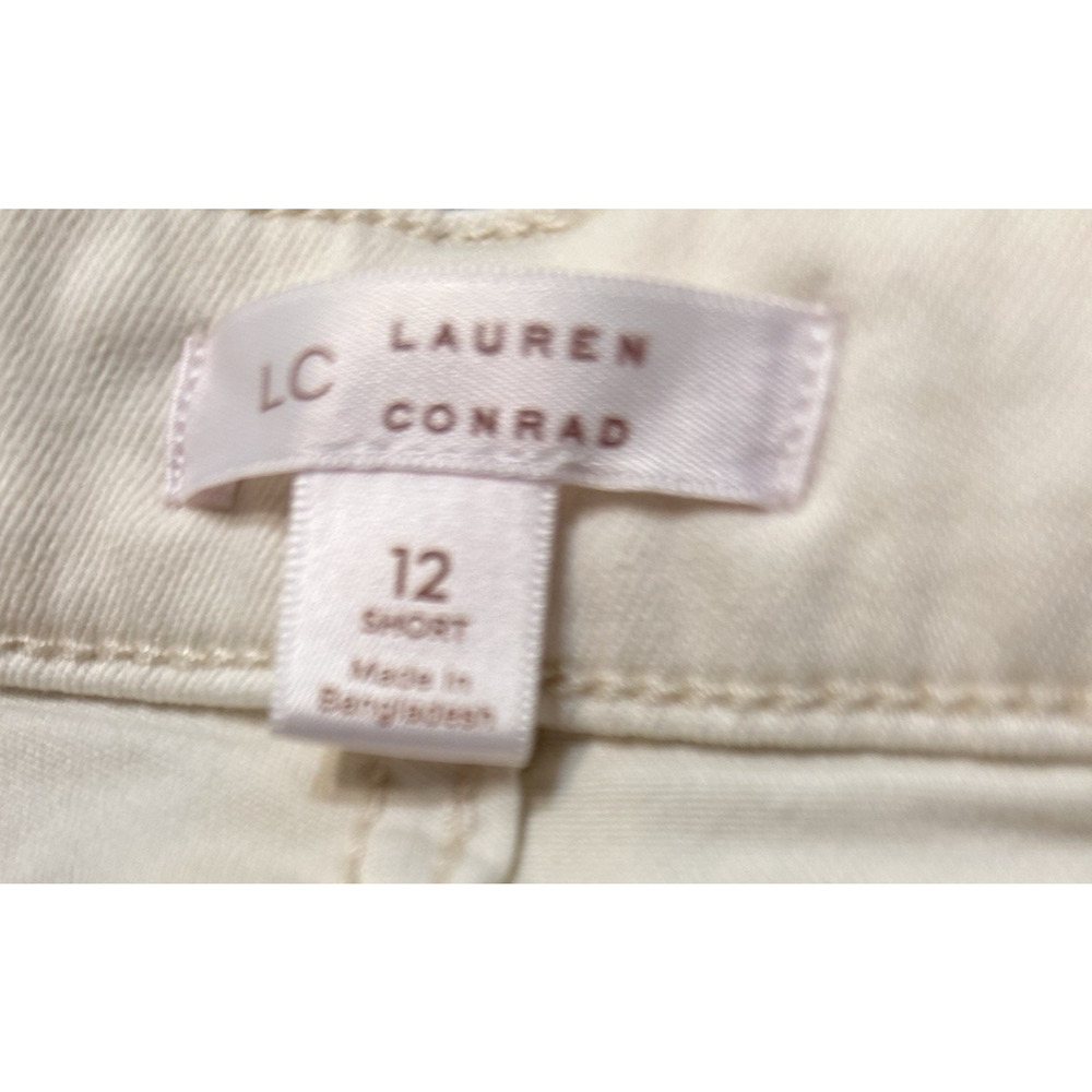 Lauren Conrad High-Rise Straight Jeans Size 12 White - Picture 5 of 6